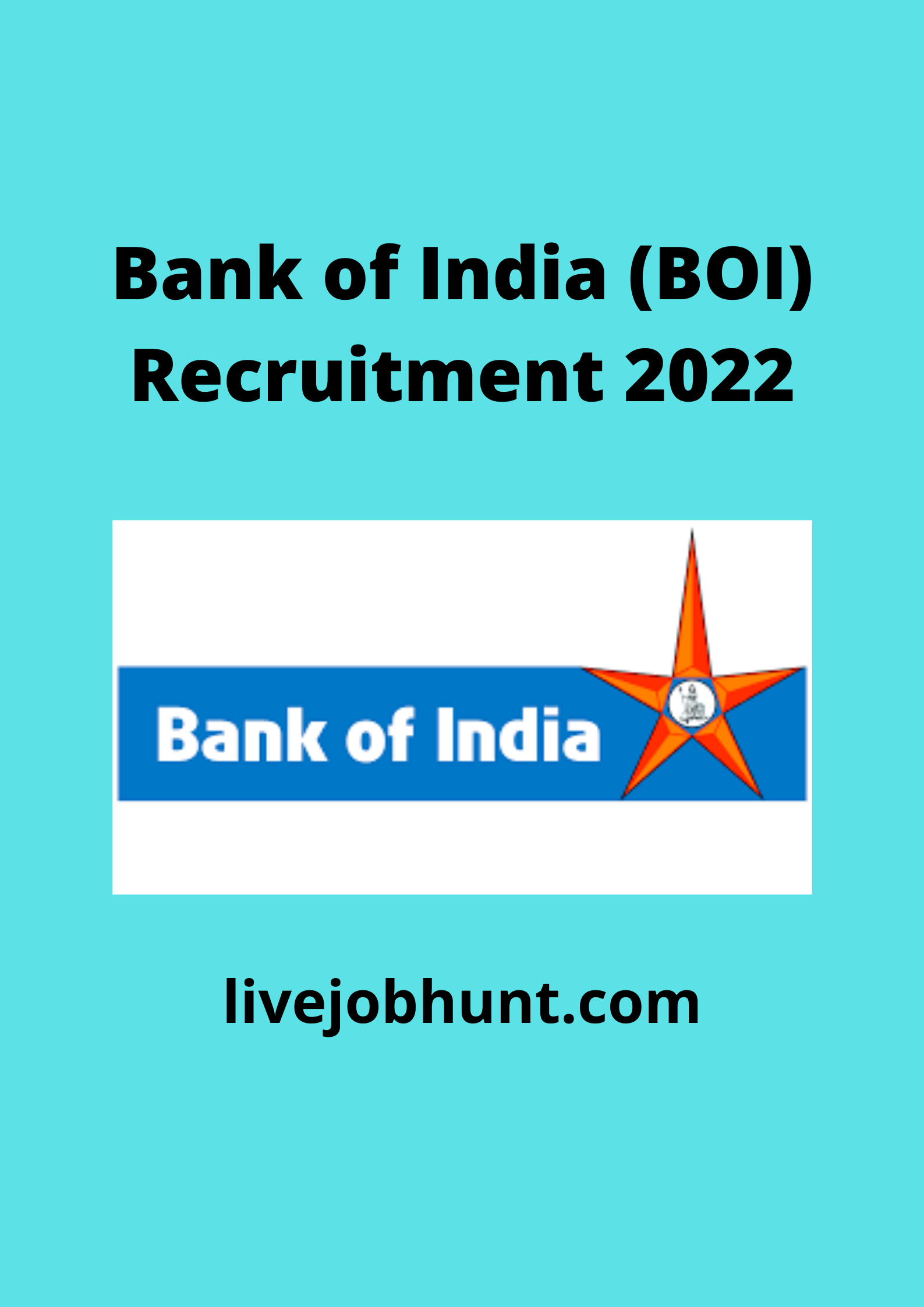 Bank of India (BOI) Recruitment 2022